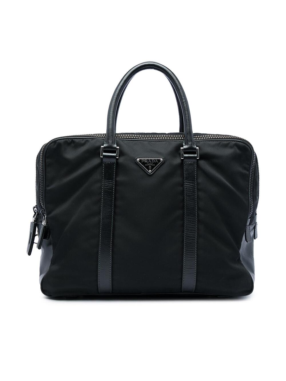 Prada Saffiano Trimmed Tessuto Business #358227P59B